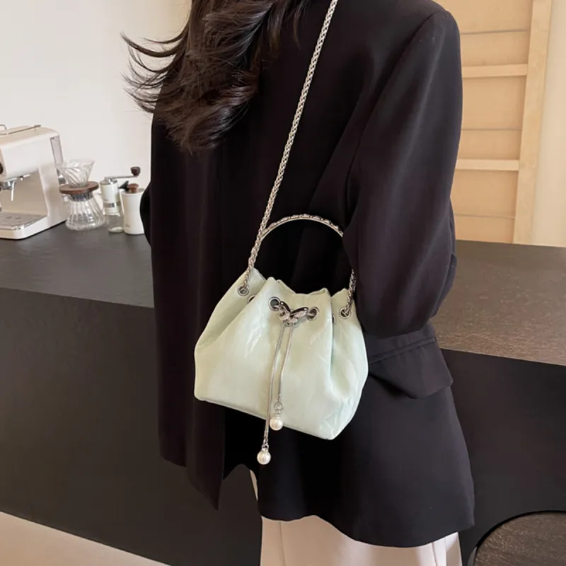COLINS KEIRS PU Summer Trend Chain Shoulder Bag, Crossbody Bag For Commute And Travel Handbag Regular Women's Green-6