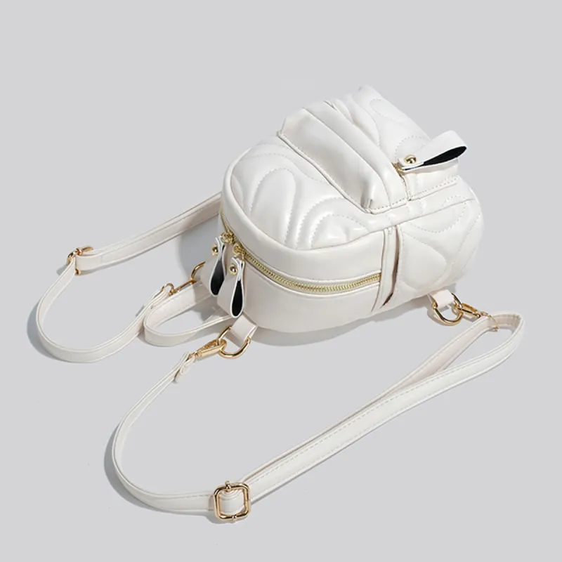 COLINS KEIRS Synthetic Leather Backpack Women's White-2