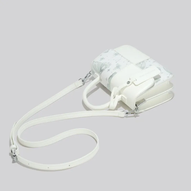COLINS KEIRS Synthetic Leather Crossbody One Shoulder Handbag Regular Women's White-3