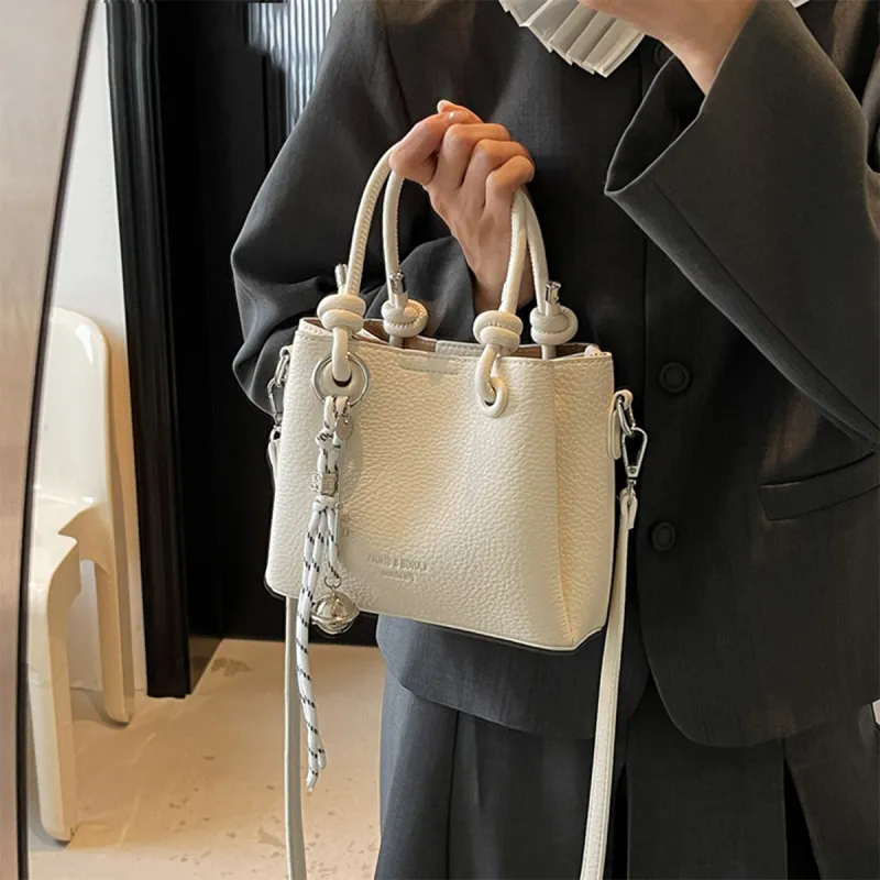 COLINS KEIRS PU Trendy Versatile Office Commute Travel One Shoulder Style Crossbody Handbag Regular Women's Ecru-4