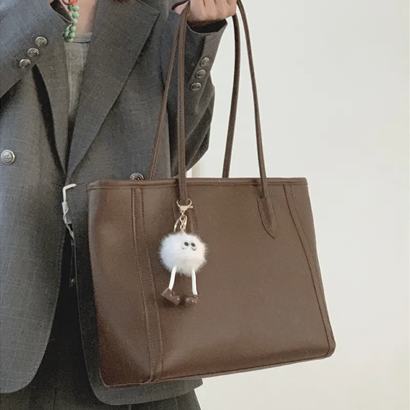 COLINS KEIRS Tote Bag, Shoulder Bag Synthetic Leather Women's Brown-4