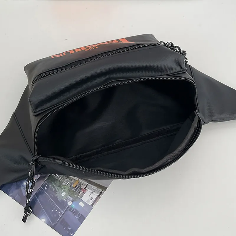 COLINS KEIRS Fabric Fanny Pack Regular Unisex Black/Khaki/Gray-6