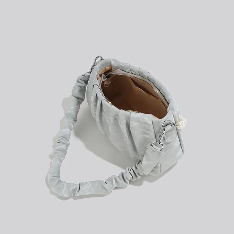 COLINS KEIRS Synthetic Leather Shoulder Bag Women's Silver-5