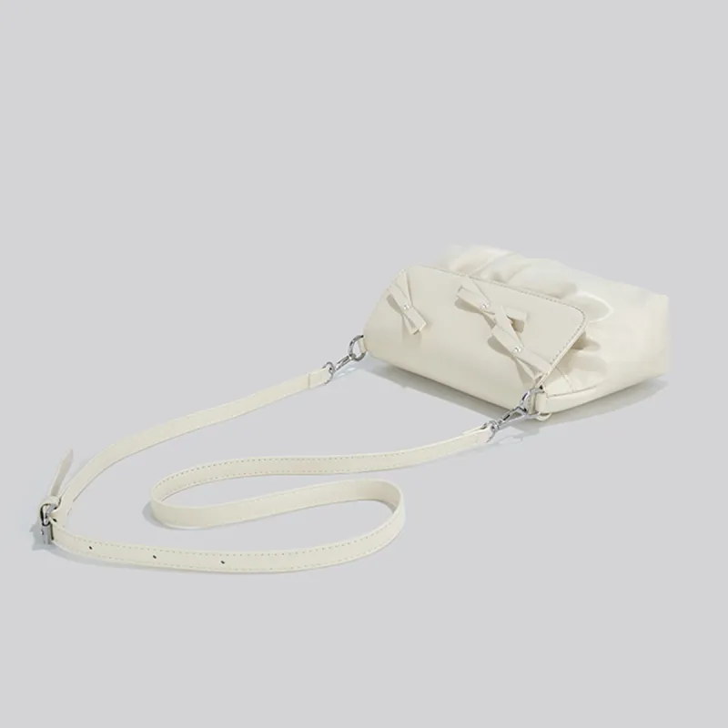 COLINS KEIRS Synthetic Leather Trendy Business Casual Crossbody Shoulder Bag Regular Women's Ecru-7
