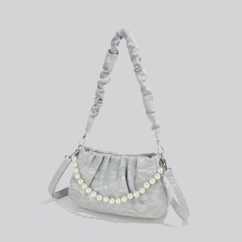 COLINS KEIRS Synthetic Leather Shoulder Bag Women's Silver-2