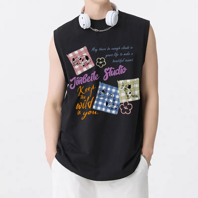JINBEILE Tank Tops Unisex-2