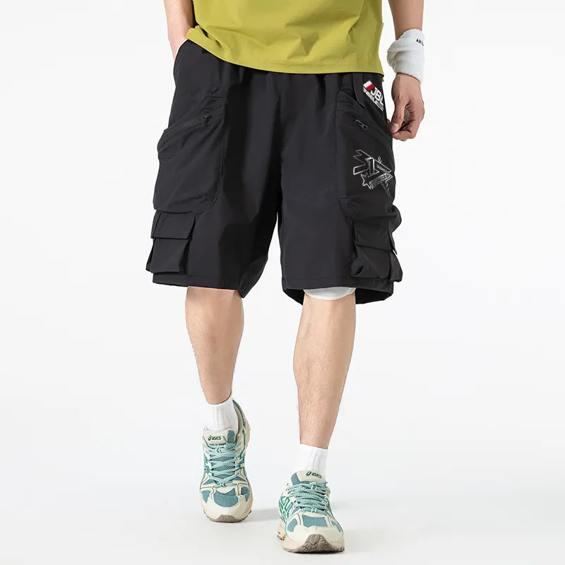 JINBEILE Cargo Shorts Unisex-10