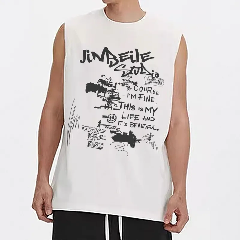 JINBEILE Tank Tops Unisex-6