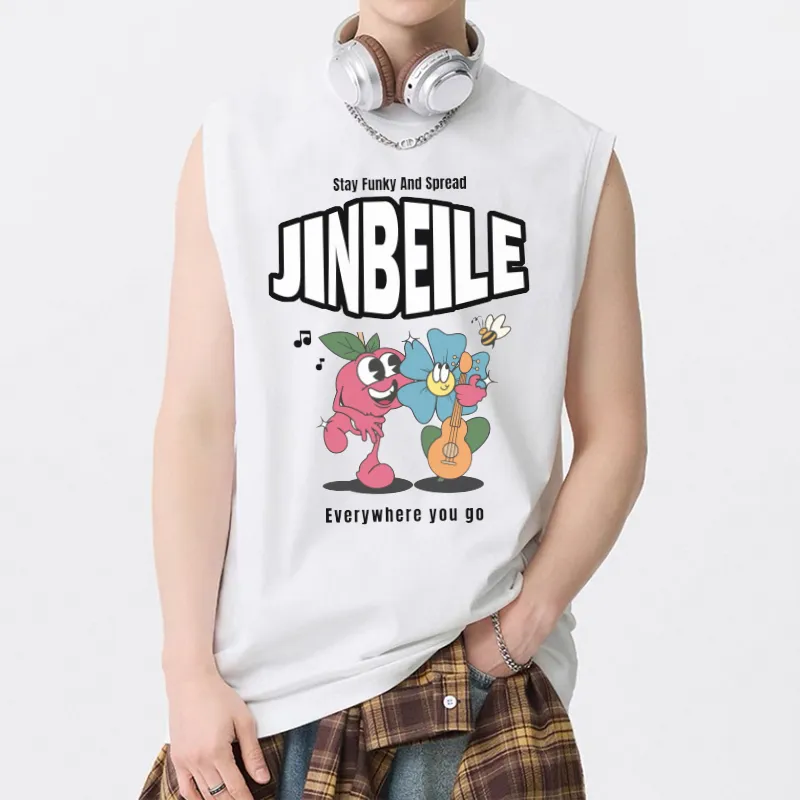 JINBEILE Tank Tops Unisex-2