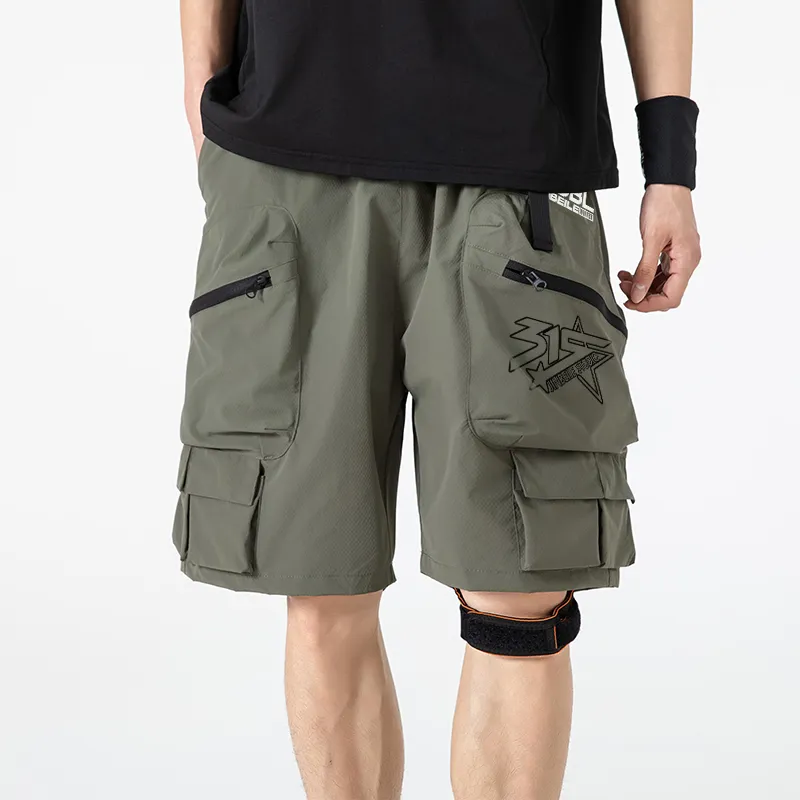 JINBEILE Cargo Shorts Unisex-15