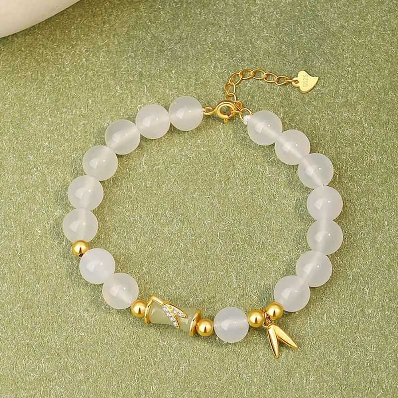 SINO GEM Chalcedony Jade Bracelets Women's-2