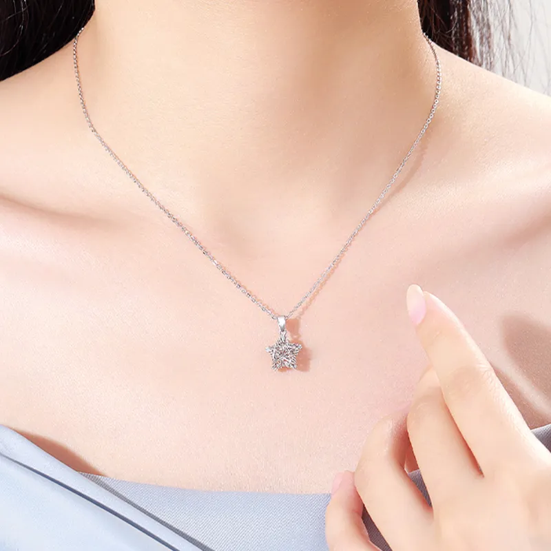 SINO GEM 925 Sterling Silver Necklaces Women's-4
