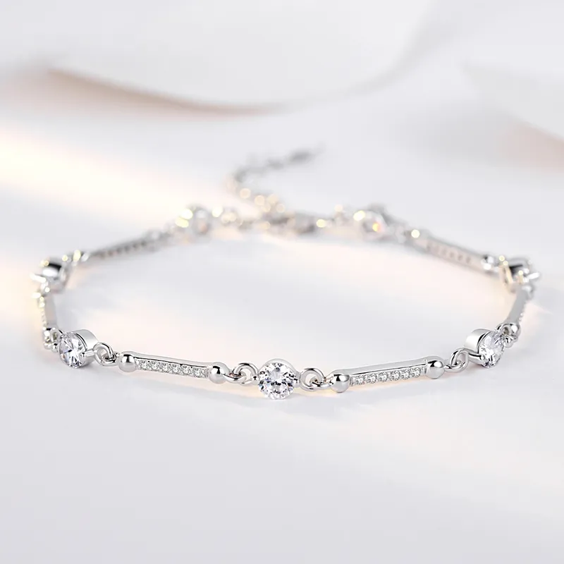 SINO GEM 925 Sterling Silver Bracelets Women's-1