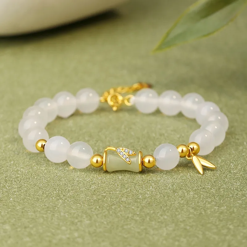 SINO GEM Chalcedony Jade Bracelets Women's-1