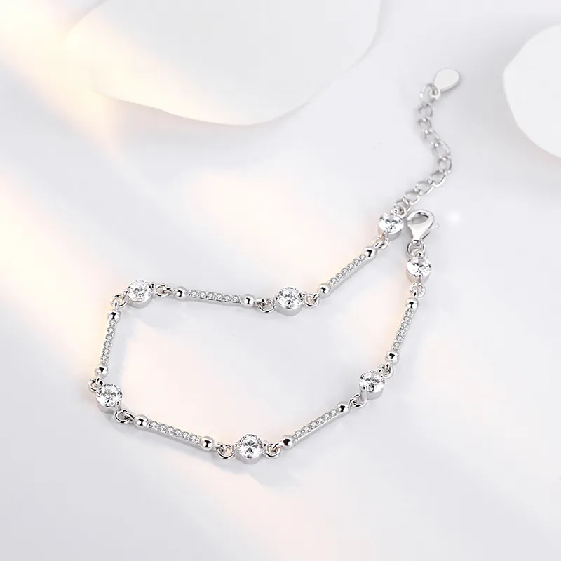 SINO GEM 925 Sterling Silver Bracelets Women's-2