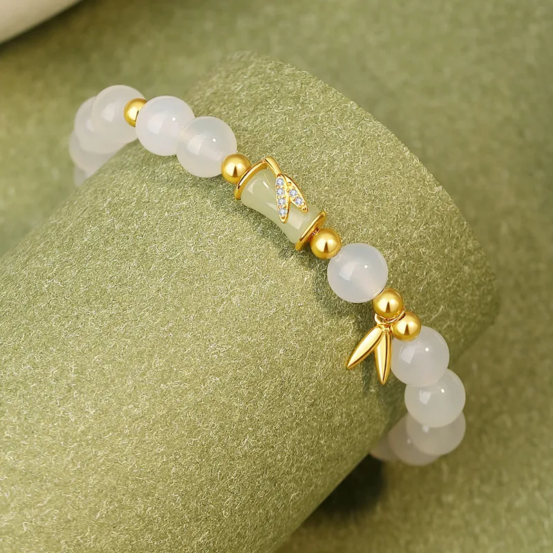SINO GEM Chalcedony Jade Bracelets Women's-3