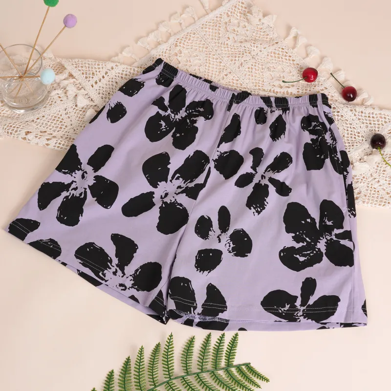 Dorame Pajama Pants Women's Purple-1