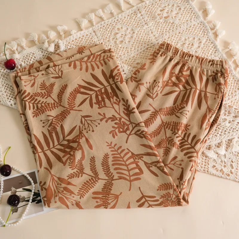 Dorame Pajama Pants Women's Khaki-3
