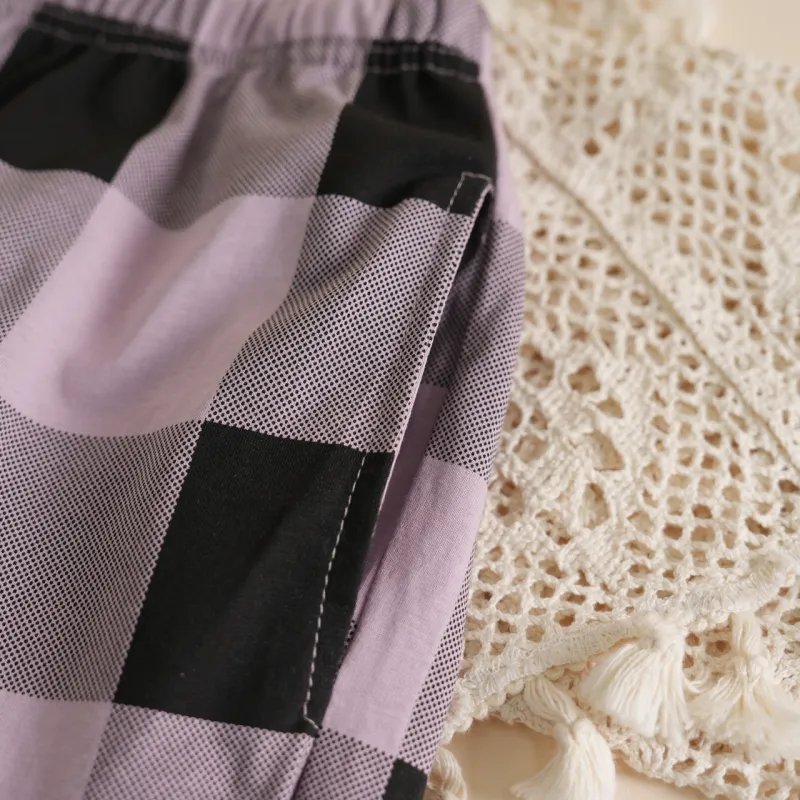 Dorame Pajama Pants Women's Purple-5
