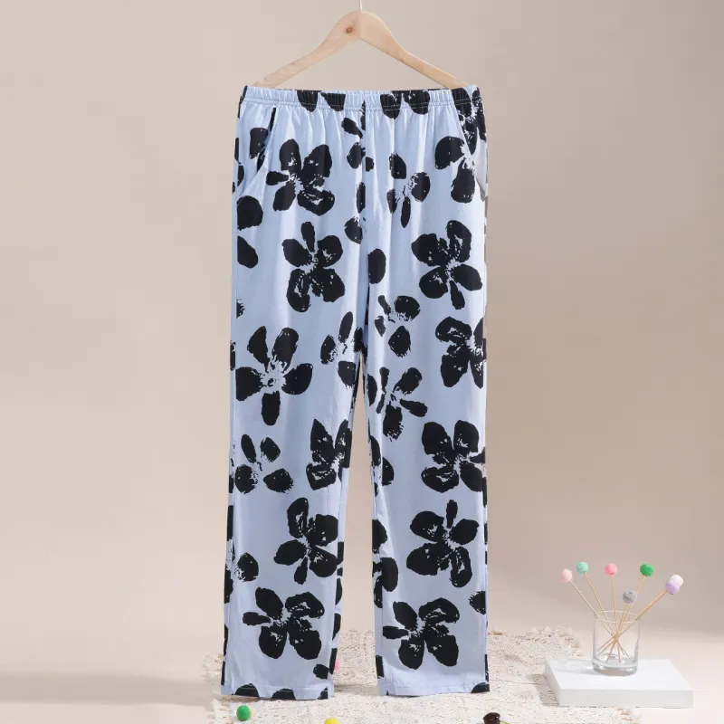 Dorame Pajama Pants Women's Light Blue-1