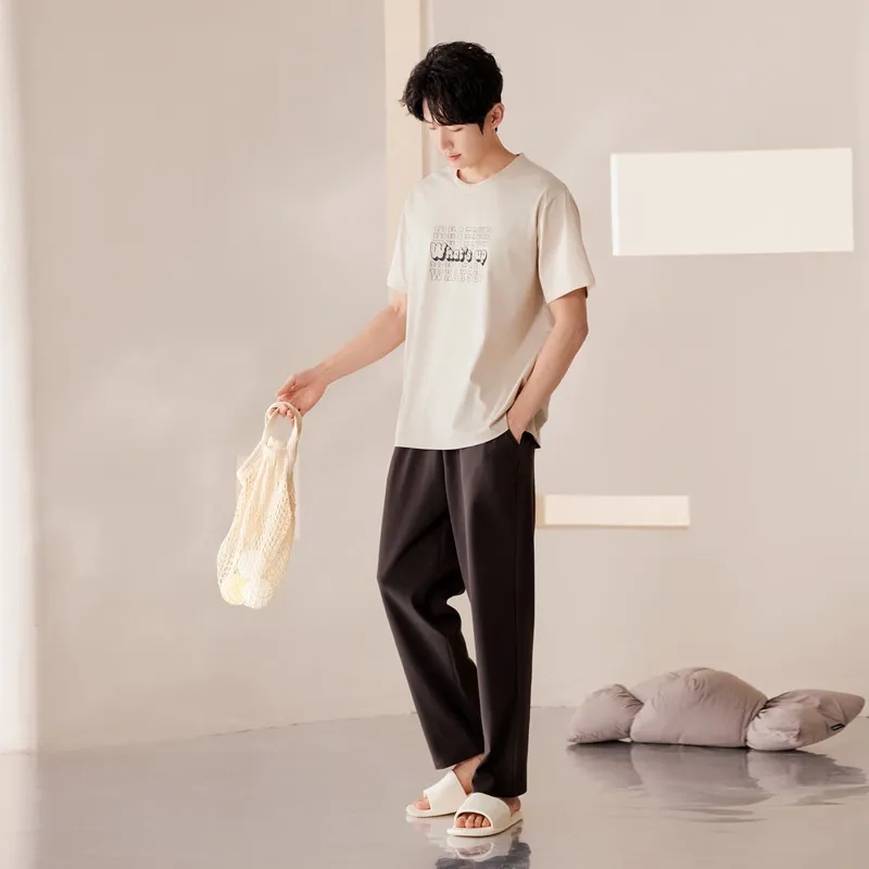 Dorame Pajama Set Men's Apricot-1