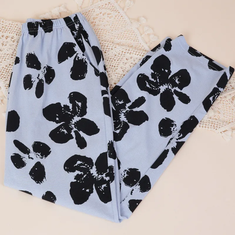 Dorame Pajama Pants Women's Light Blue-3