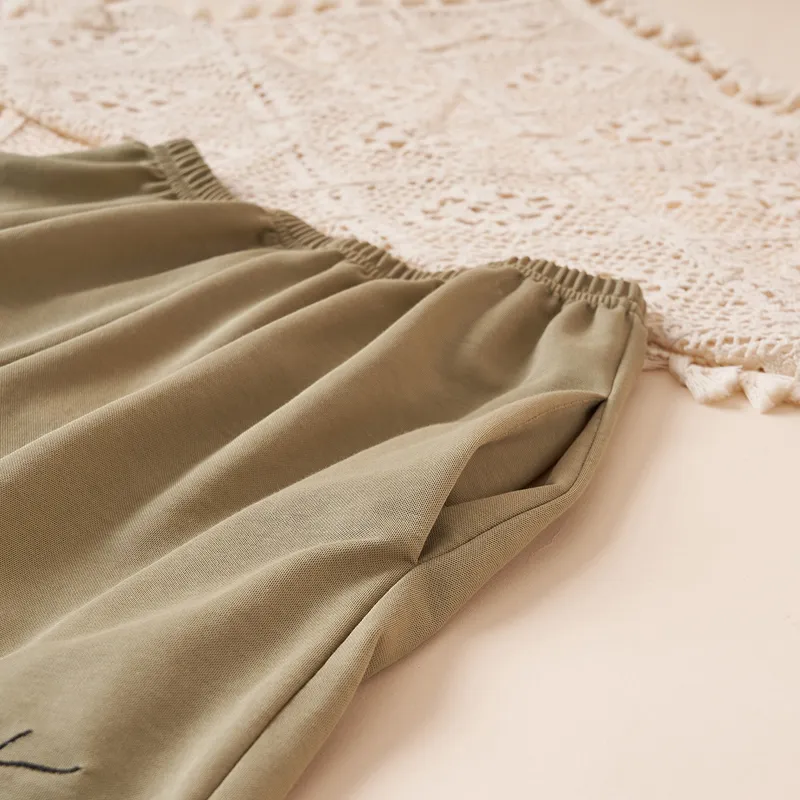 Dorame Pajama Pants Women's Army Green-4