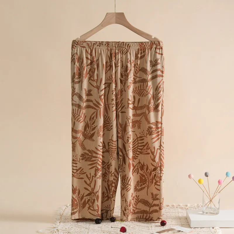 Dorame Pajama Pants Women's Khaki-4