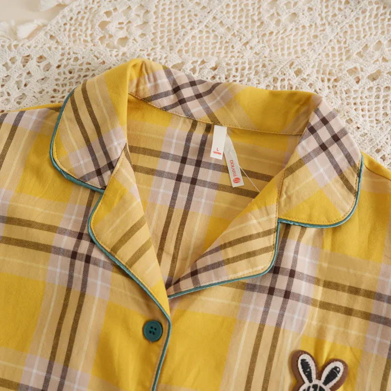 Dorame Pajama Set Women's Yellow-1