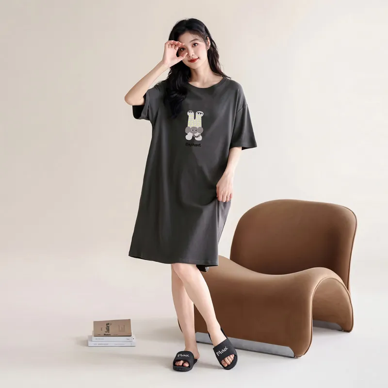 Dorame Nightgown Women's Dark Gray-1