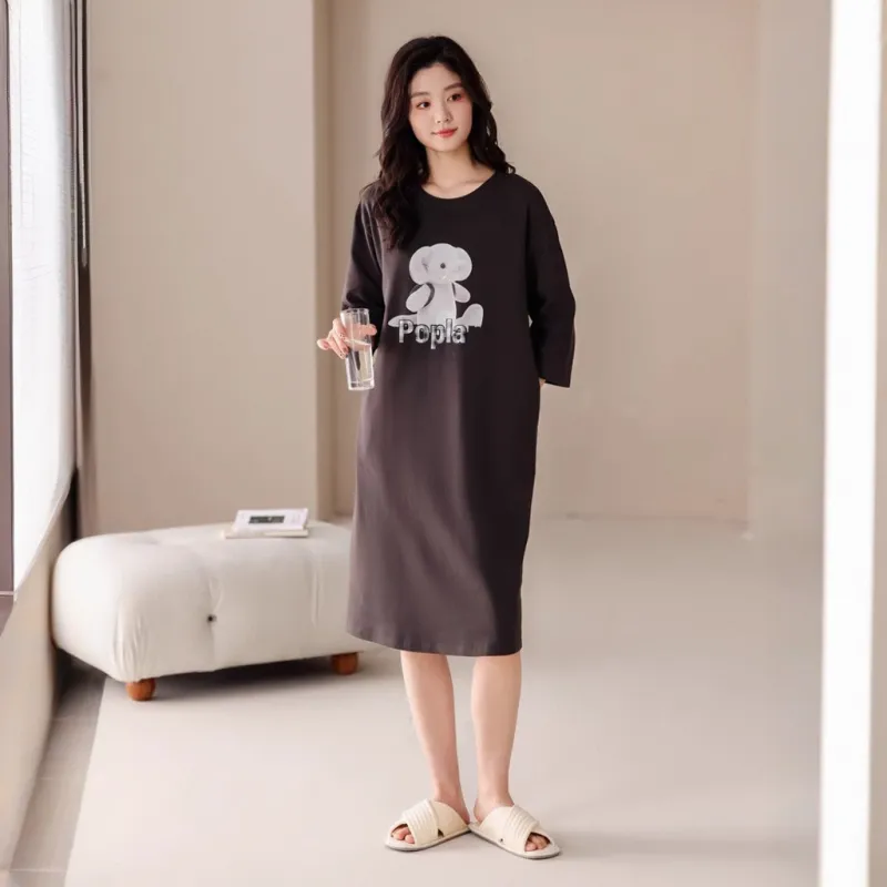 Dorame Nightgown Women's Dark Gray-1