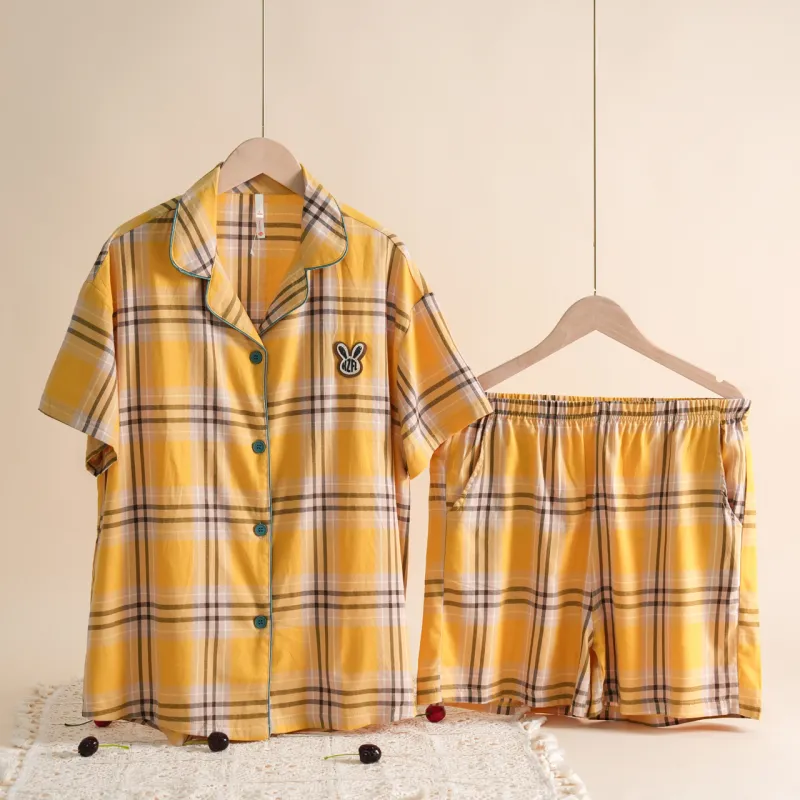 Dorame Pajama Set Women's Yellow-2