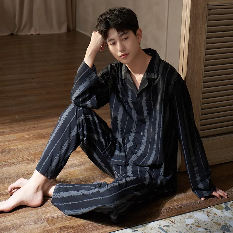 Sha Qian Pajama Set Men's Image Color-6