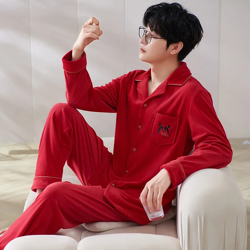 Sha Qian Men Pajama Sets-5