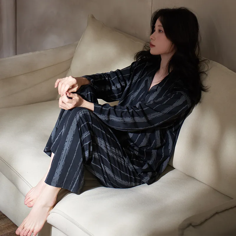 Sha Qian Pajama Set Women's Black-2