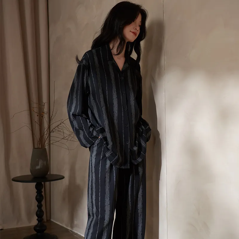 Sha Qian Pajama Set Women's Black-5