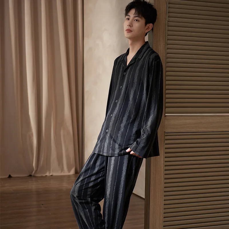 Sha Qian Pajama Set Men's Image Color-2