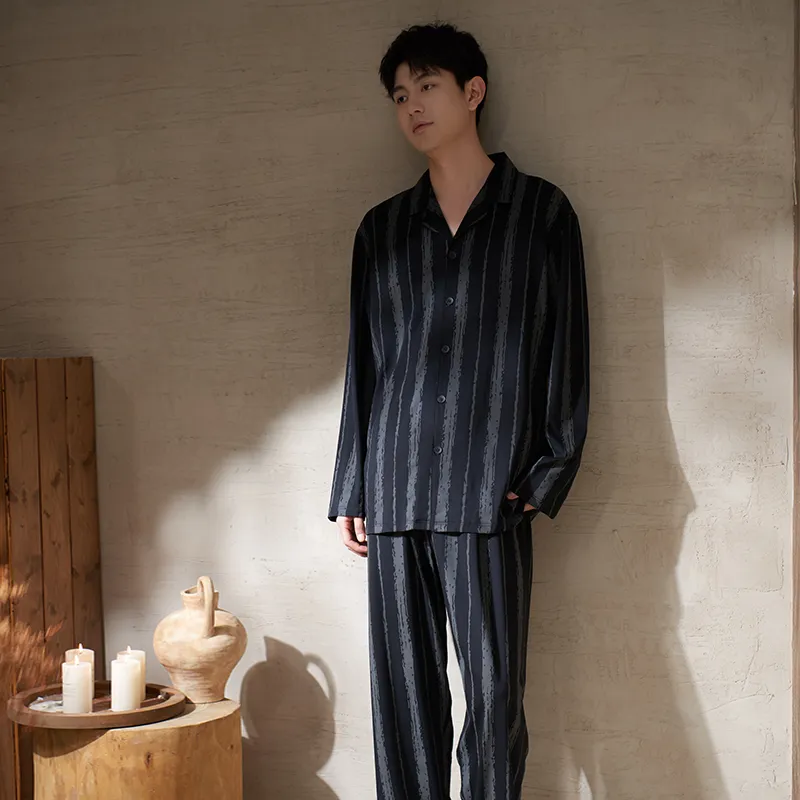 Sha Qian Pajama Set Men's Image Color-4