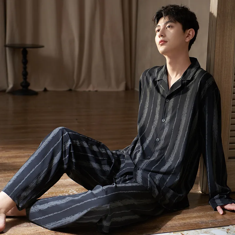 Sha Qian Pajama Set Men's Image Color-5