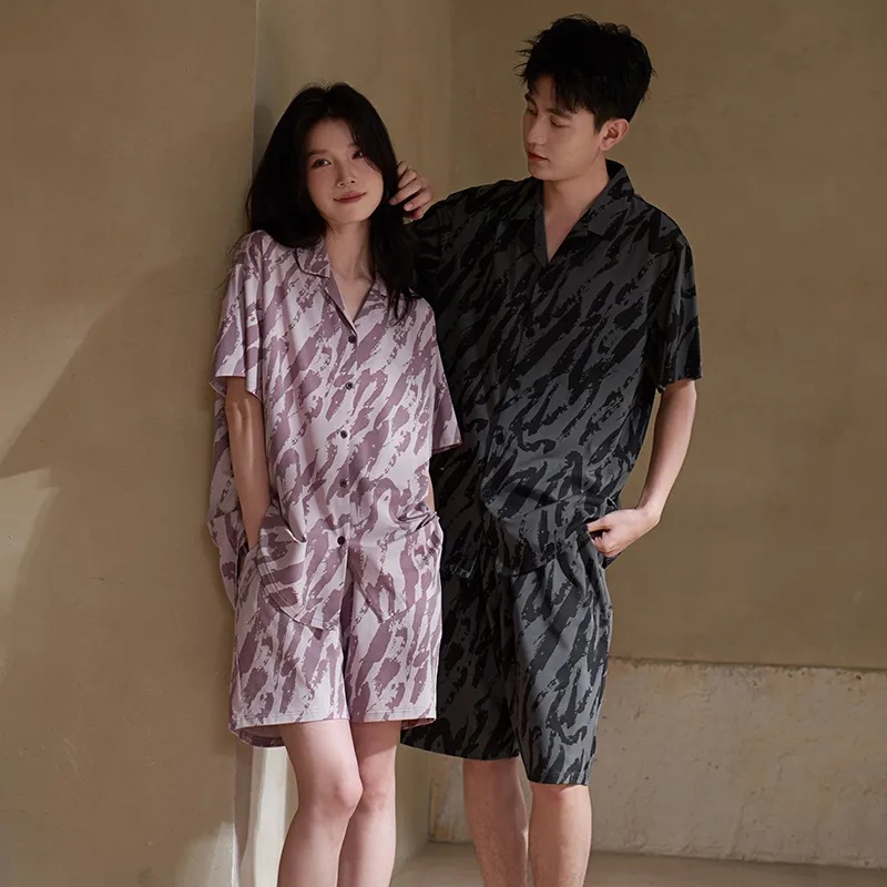 Sha Qian Pajama Set Women's Purple-1