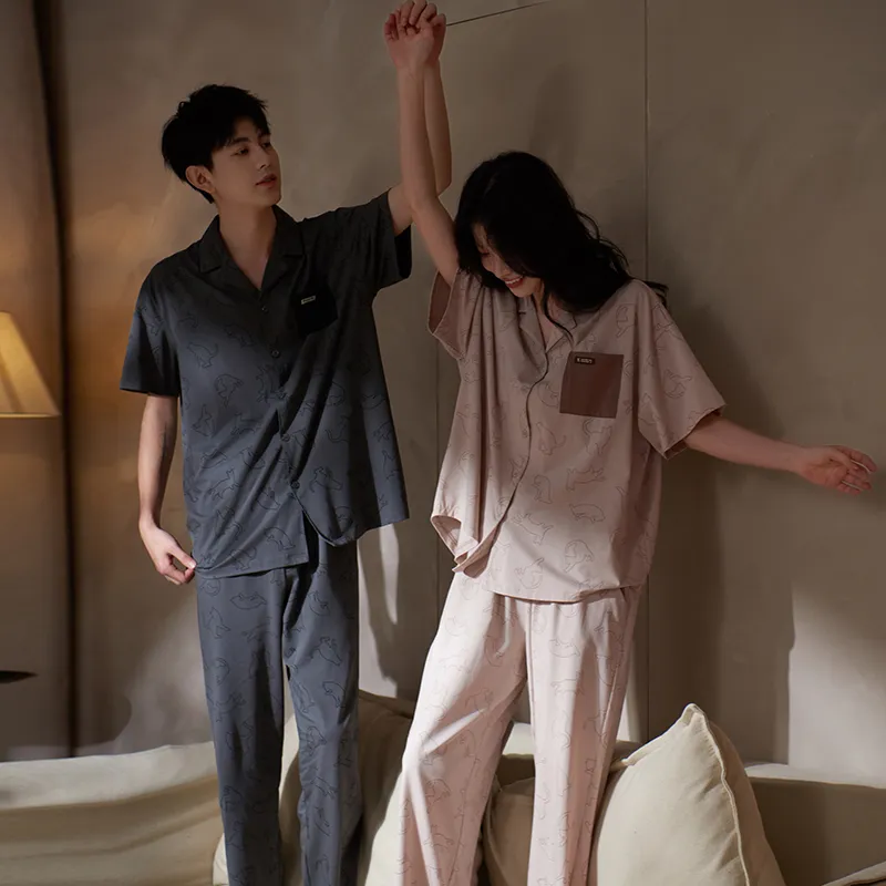 Sha Qian Pajama Set Women's Beige Apricot-2