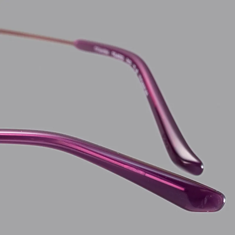 SEIKO Titanium Alloy Β Titanium Oval Eyeglass Frames Unisex Pink-3
