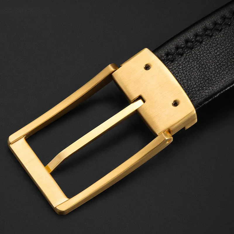 BISON DENIM Leather Belts Men-7