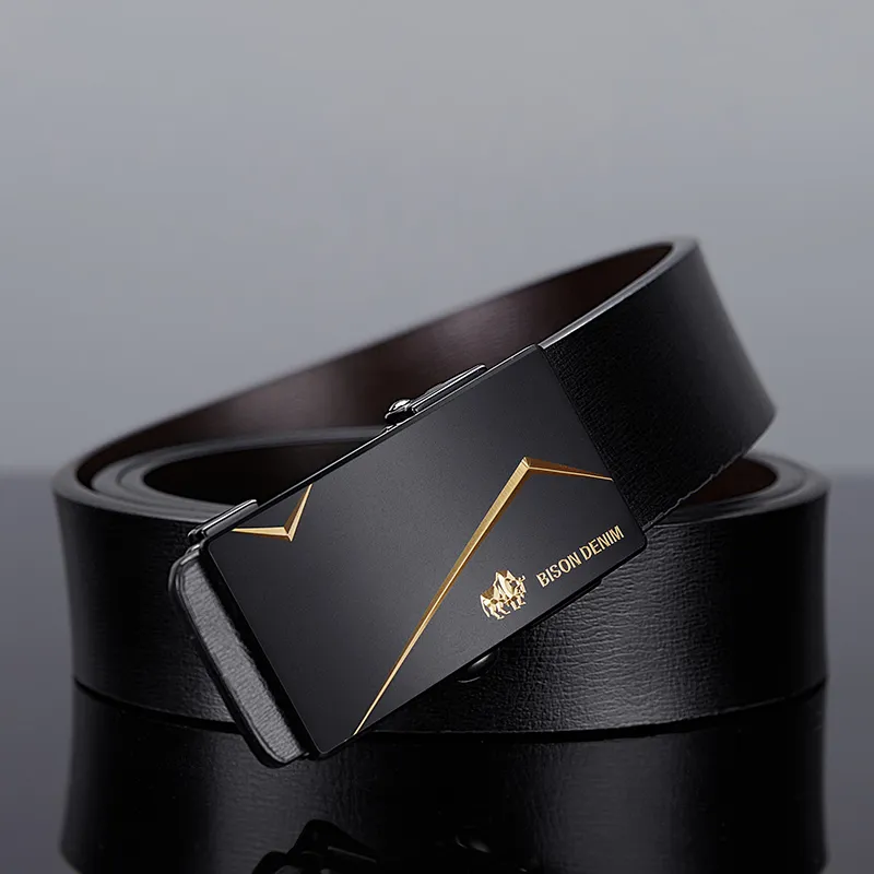 BISON DENIM Leather Belts Men-6