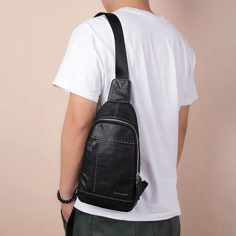 BISON DENIM Sling Bags Black-7