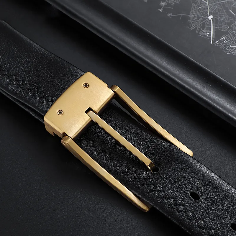 BISON DENIM Leather Belts Men-11