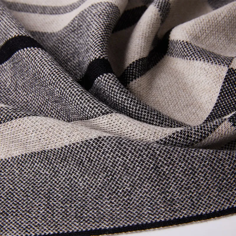 BISON DENIM Polyester Knit Scarves Men's-4