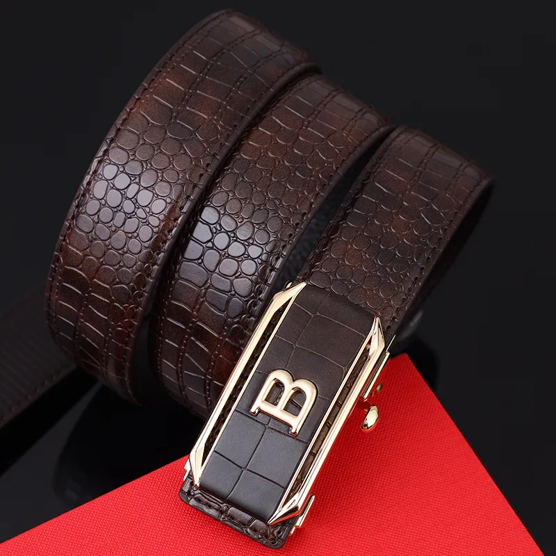 BISON DENIM American Vintage Belt Gift For Dad Object Of Affection Boyfriend Belt Cow Leather Men's 3.3cm-3