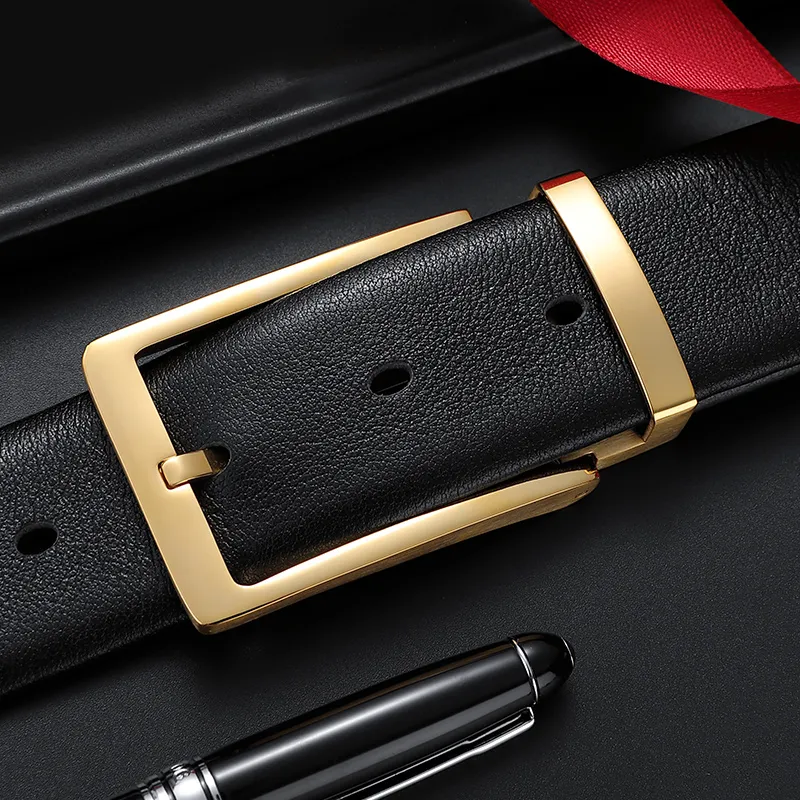 BISON DENIM Leather Belts Men-5