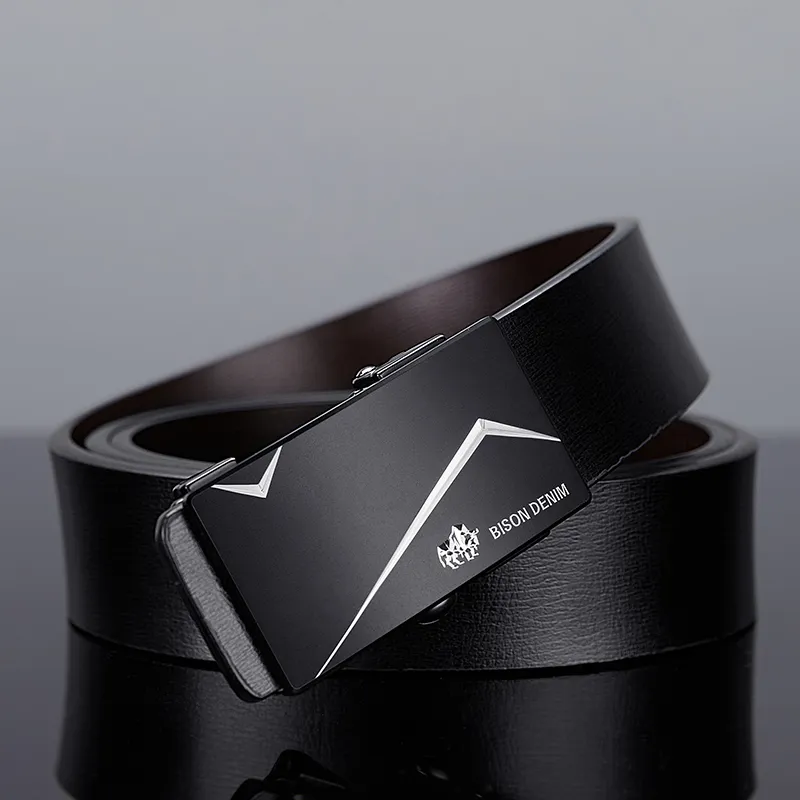 BISON DENIM Leather Belts Men-12